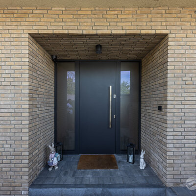 Tehlový obklad Grisea Smook na fasáde rodinného domu