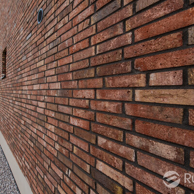 Tehlový obklad Hermitage Antiek Economy na fasáde rodinného domu od Rustique.sk