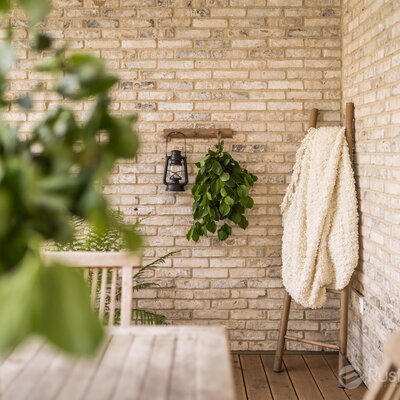 Tehlový obklad Hubertus snowdust na fasáde rodinného domu