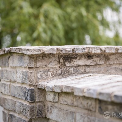 Tehlový obklad Hubertus snowdust na fasáde rodinného domu