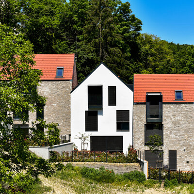 Hubertus tehlový obklad na fasáde rodinného domu