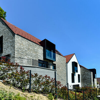 Hubertus tehlový obklad na fasáde rodinného domu