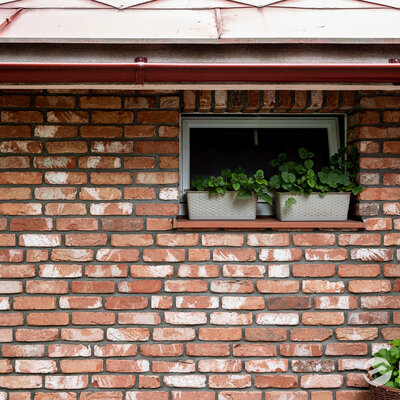 Tehlový obklad Limburgs Rood na fasáde rodinného domu