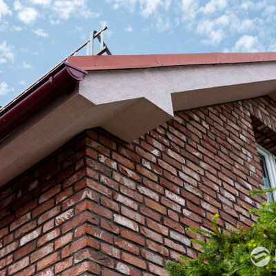 Tehlový obklad Limburgs Rood na fasáde rodinného domu