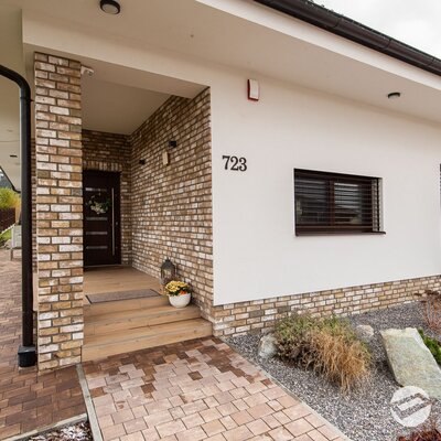 Tehlový obklad Mystique na fasáde rodinného domu