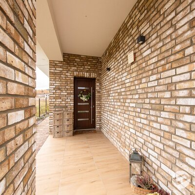 Tehlový obklad Mystique na fasáde rodinného domu