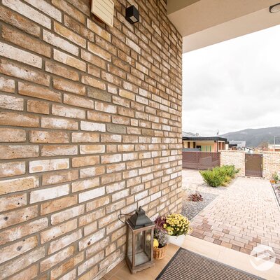 Tehlový obklad Mystique na fasáde rodinného domu