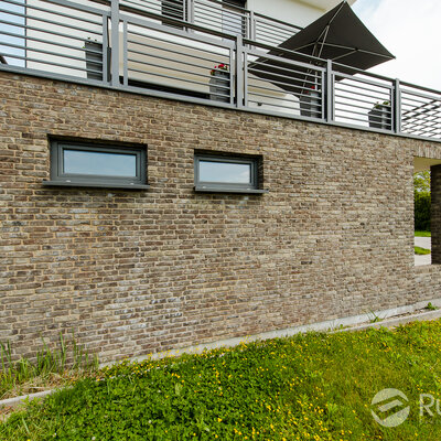 Tehlový obklad Nevado Orange na fasáde rodinného domu