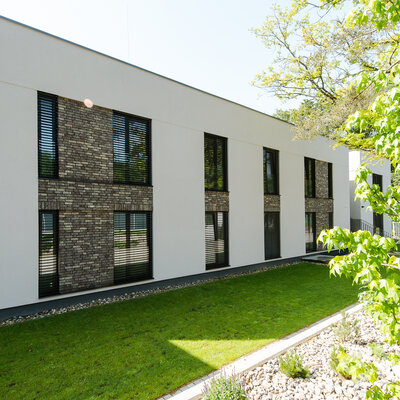 Tehlový obklad Nevado Orange na fasáde rodinného domu