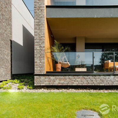 Tehlový obklad Nevado Orange na fasáde rodinného domu