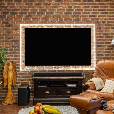 Tehlový obklad Oranje Donkerbont v interiéri v obývačke