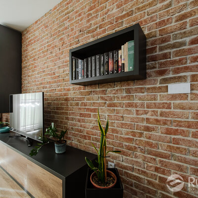 Tehlový obklad Oud elst v obývačke