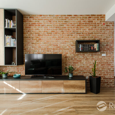 Tehlový obklad Oud elst v obývačke