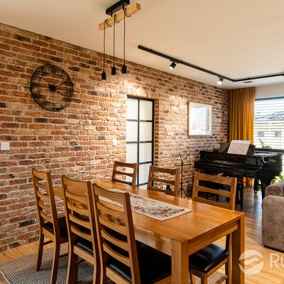 Tehlový obklad Red kasteel antiek v interiéri