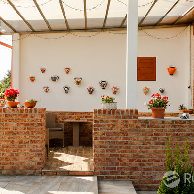 Terra cotta tehlový obklad na fasáde rodinného domu