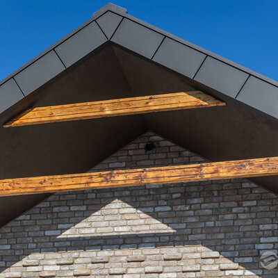 Tehlový obklad Toscane Antiek na fasáde rodinného domu