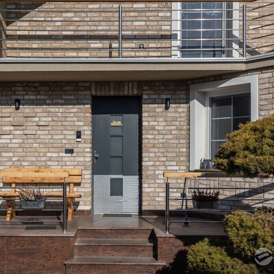 Tehlový obklad Toscane Antiek na fasáde rodinného domu