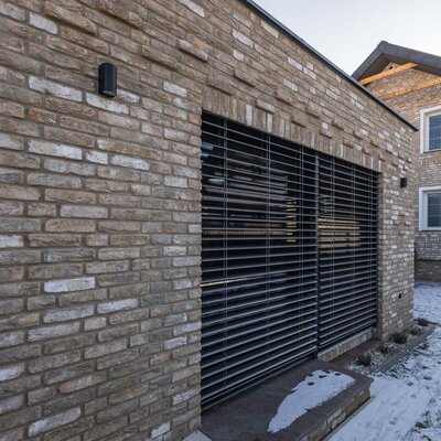 Tehlový obklad Toscane Antiek na fasáde rodinného domu