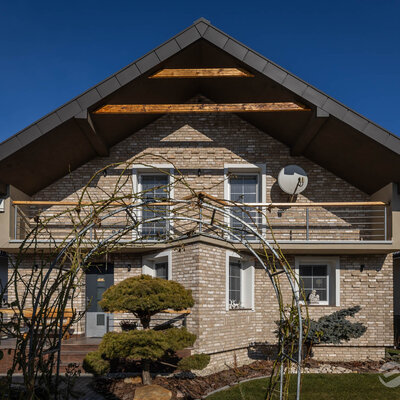 Tehlový obklad Toscane Antiek na fasáde rodinného domu