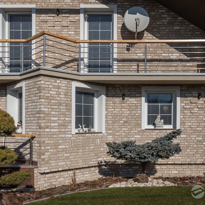 Tehlový obklad Toscane Antiek na fasáde rodinného domu