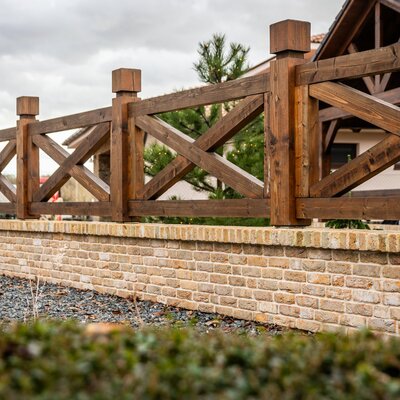 Tehlový obklad Toscane Antiek na fasáde rodinného domu