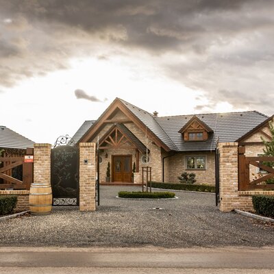 Tehlový obklad Toscane Antiek na fasáde rodinného domu