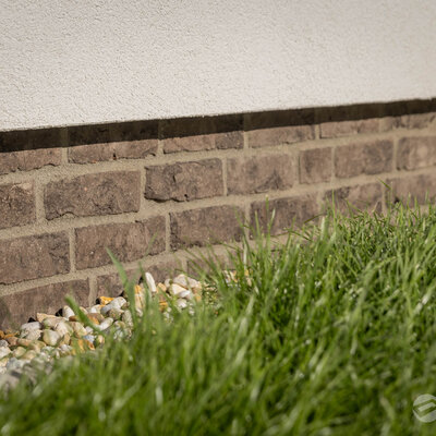 Tehlový obklad Umber na fasáde rodinného domu