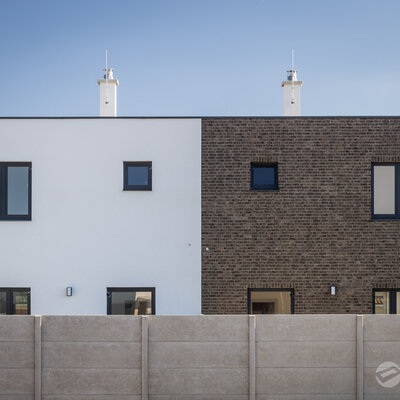 Tehlový obklad Umber na fasáde rodinného domu