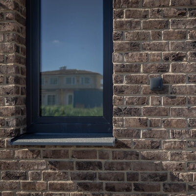 Tehlový obklad Umber na fasáde rodinného domu