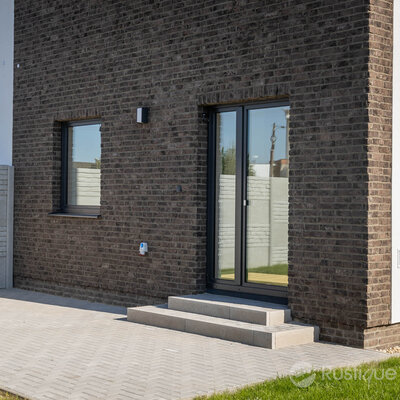 Tehlový obklad Umber na fasáde rodinného domu