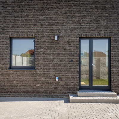 Tehlový obklad Umber na fasáde rodinného domu