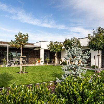 Tehlový obklad Umber na fasáde rodinného domu