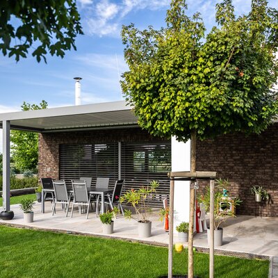 Tehlový obklad Umber na fasáde rodinného domu