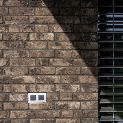 Tehlový obklad Umber na fasáde rodinného domu