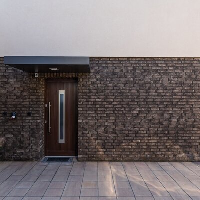 Tehlový obklad Umber na fasáde rodinného domu