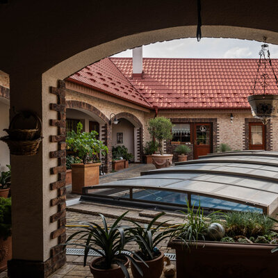 Tehlový obklad Violet na fasáde rodinného domu