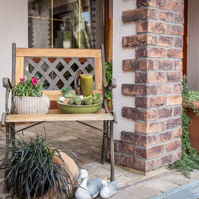 Tehlový obklad Violet na fasáde rodinného domu