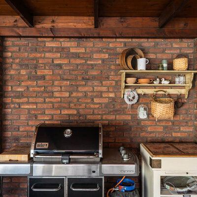 Tehlový obklad Violet na fasáde rodinného domu