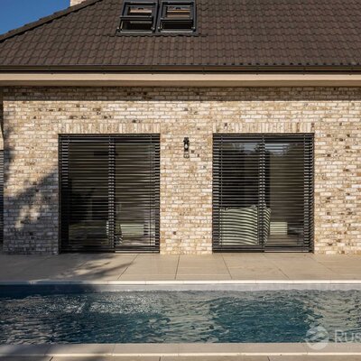 Tehlový obklad Vuurwit na fasáde rodinného domu