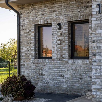 Tehlový obklad Vuurwit na fasáde rodinného domu