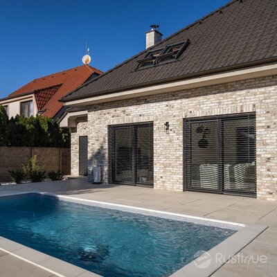 Tehlový obklad Vuurwit na fasáde rodinného domu