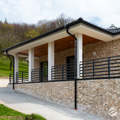 Tehlový obklad Vuurwit na fasáde rodinného domu