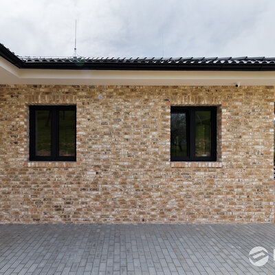 Tehlový obklad Vuurwit na fasáde rodinného domu