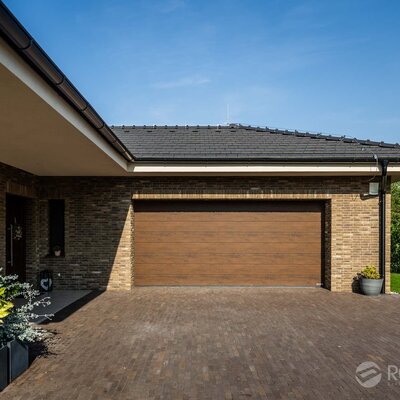 Tehlový obklad WS Sepia na fasáde rodinného domu