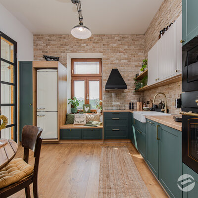 Tehlový obklad Washington v kuchyni