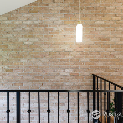 Schodisko tehlovým obkladom Washington v rodinnom dome