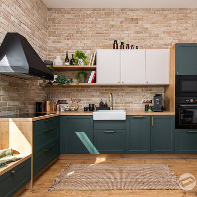 Tehlový obklad Washington v kuchyni