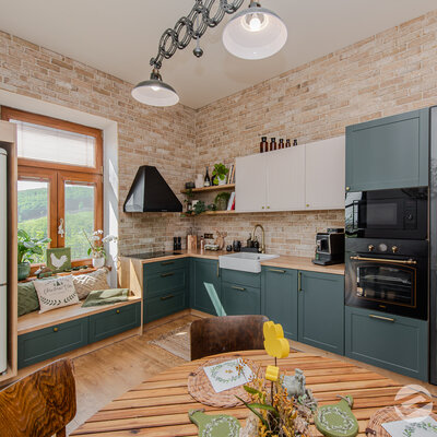 Tehlový obklad Washington v kuchyni