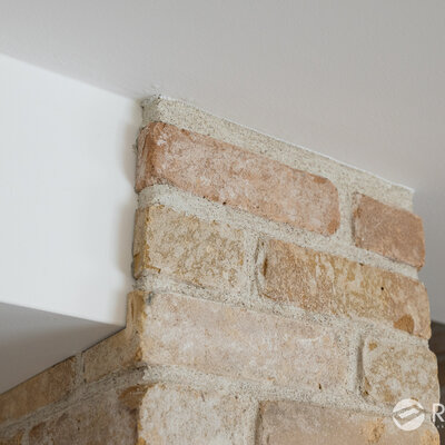 Schodisko tehlovým obkladom Washington v rodinnom dome