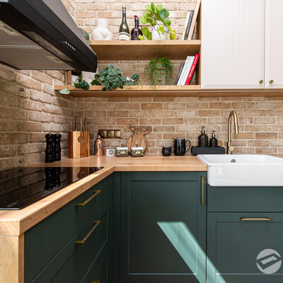 Tehlový obklad Washington v kuchyni